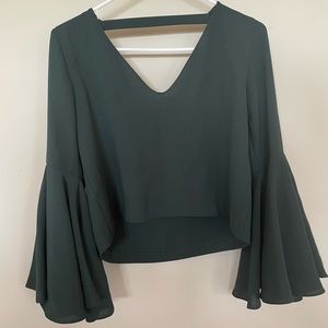 Zara bell sleeve blouse